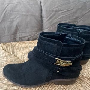 Fergalicious vegan suede booties